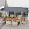 Costway 13 FT Large Patio Umbrella Outdoor Double-Sided Table Market Umbrella for Garden Beige/Brown/Gray/Navy/Orange/Wine